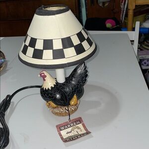 Warren Kimball table top chicken lamp